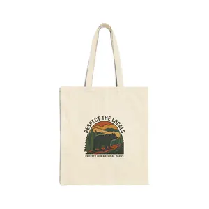 Respect the Locals Tote, Protect Our National Parks | Hiking Camping, Leave No Trace