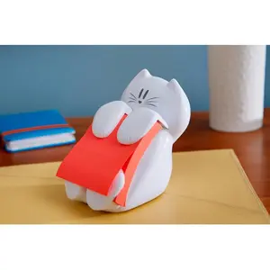 Pop-up Note Dispenser Cat Design 3x3 in 1 Dispenser/Pack (CAT-330 White)