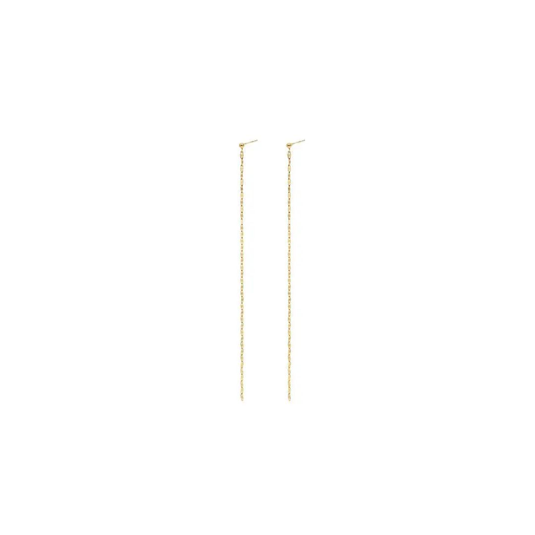 Linear Dainty Chain Earrings