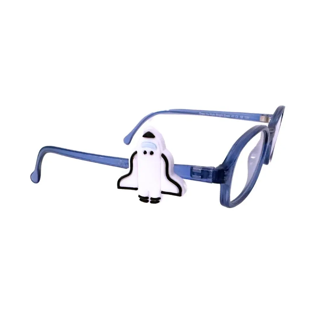 Rocket Charm for Glasses, Features a Snug Fit and Easy Application - Made from PVC Material