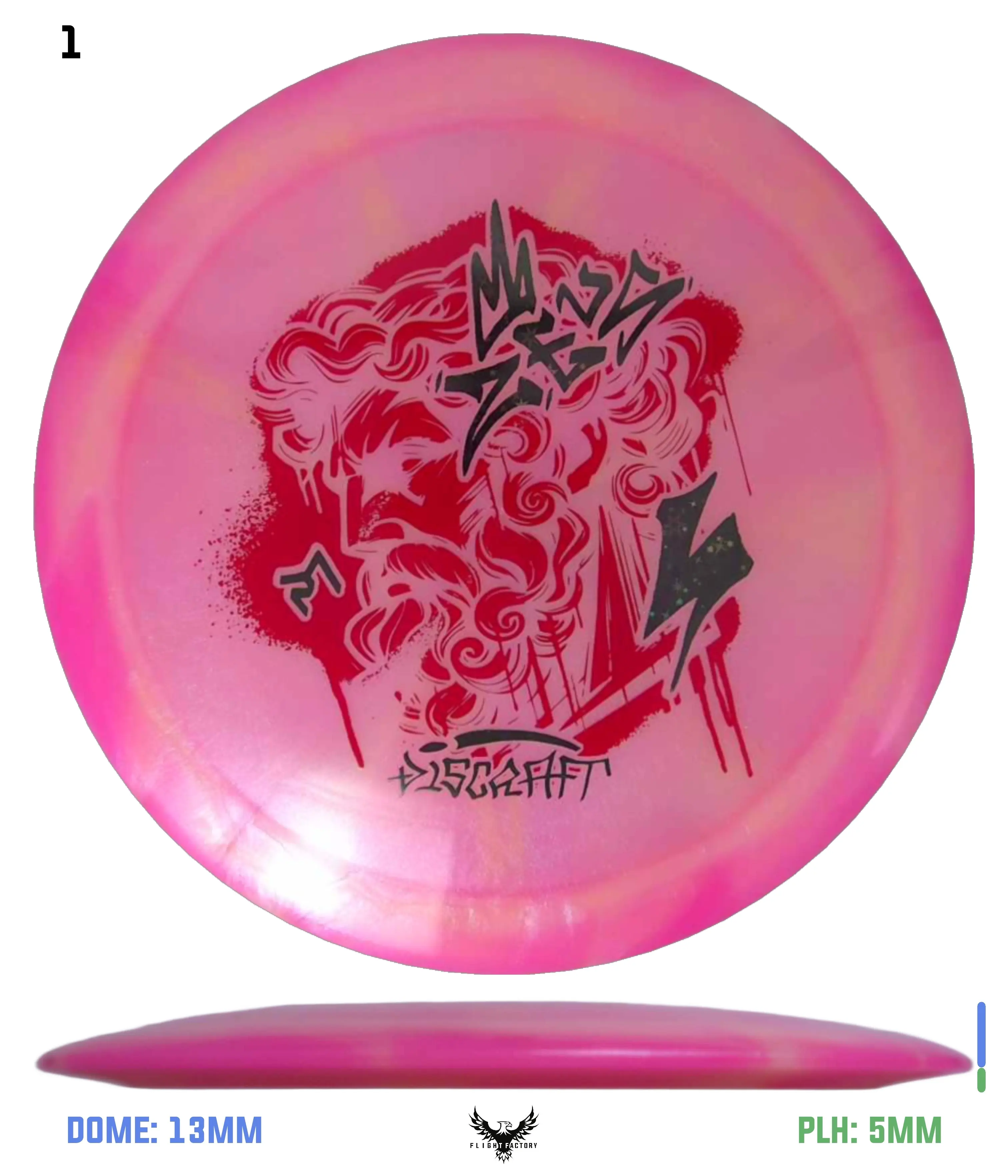 Discraft Paul McBeth Z Swirl Colorshift Zeus - Supreme Flight Open 2025