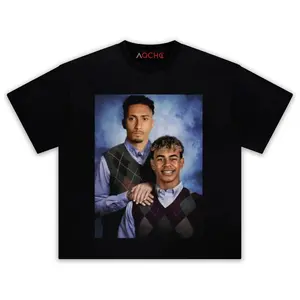 LAMINE YAMAL & RAPHINHA STEP BROTHERS TEE & LS & HOODIE, Graphic T-Shirt, Gift for Men, Gift for Women, Crew Neck T-shirt, Trending T-shirt