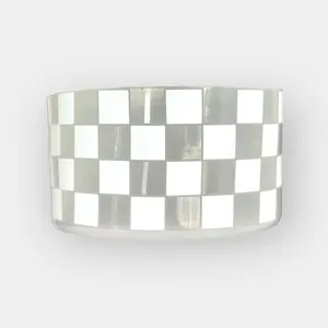 Clear and White Checkers | Silicone Boot