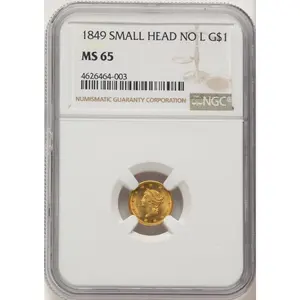 Gold Dollars (1849 G$1 NO L)