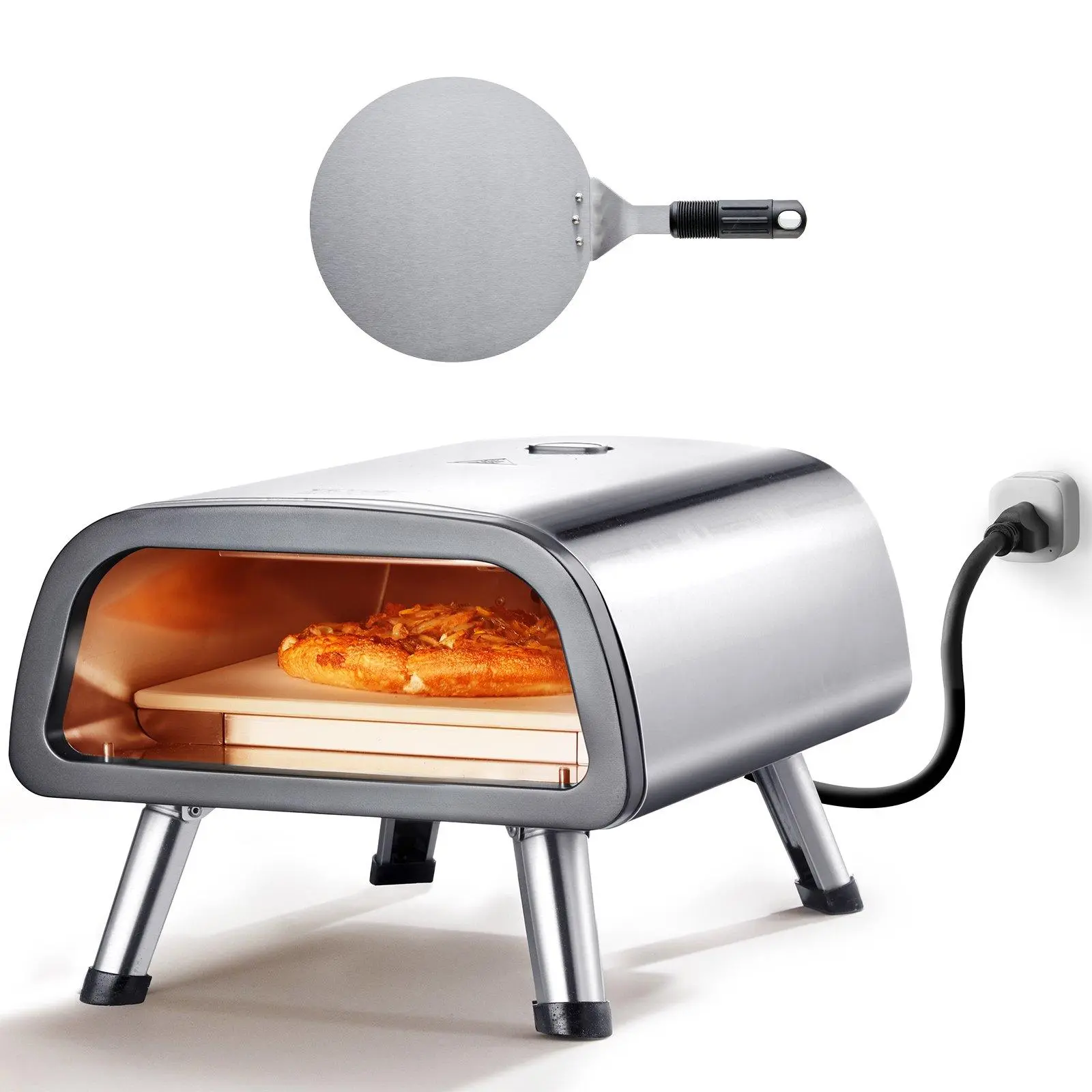 【Summerfinds】VEVOR Electric Pizza Oven Countertop Pizza Maker for 12" Pizza Indoor & Outdoor