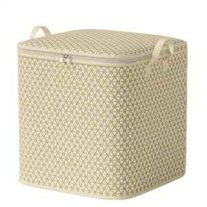 Large Capacity 220L Fabric Storage Box, Fabric Storage Organizer, Portable Lightweight, Zipper and Handle, Under Bed Organization, Ideal for Back-To-School