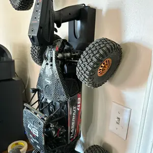 RC Car Wall Mount with Remote & Battery Holder | Remote holder | Gift for him | organize | RC car must have | Space saver | gift for her | remote controller holder with battery holder Racks better storage Accessory