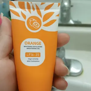 Orange Scented Exfoliator Clear Gel LF16-35 Gentle Exfoliation Nourishing Moisturizing Deep Cleansing for Face & Body All Skin Types