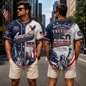 USA 250th Anniversary Baseball Jersey, Unisex USA. Jersey, 1776 2026 Patriotic Shirt, 4th of July Gift, Freedom Jer.sey
