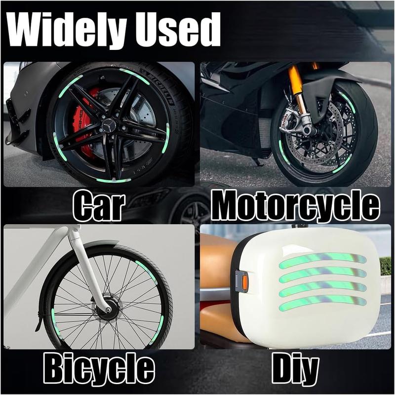 Car Wheel Reflective Decorative Strip,Night Safety Warning Stickers,Cars,Motorcycles,Bicycles are Applicable, Colorful and Diverse, a Street The Most Beautiful Car Car Wheel Reflective Decorative Strip,Night Safety Warning Stickers,Cars,Motorcycles,Bicycles are Applicable, Colorful and Diverse, a Street The Most Beautiful Car