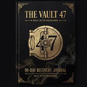 The Vault 47: 90-Day Recovery Journal: Daily Sobriety Tracker, Gratitude Prompts & Accountability Workbook | Quit Making Excuses | Addiction Recovery Gift for Men and Women