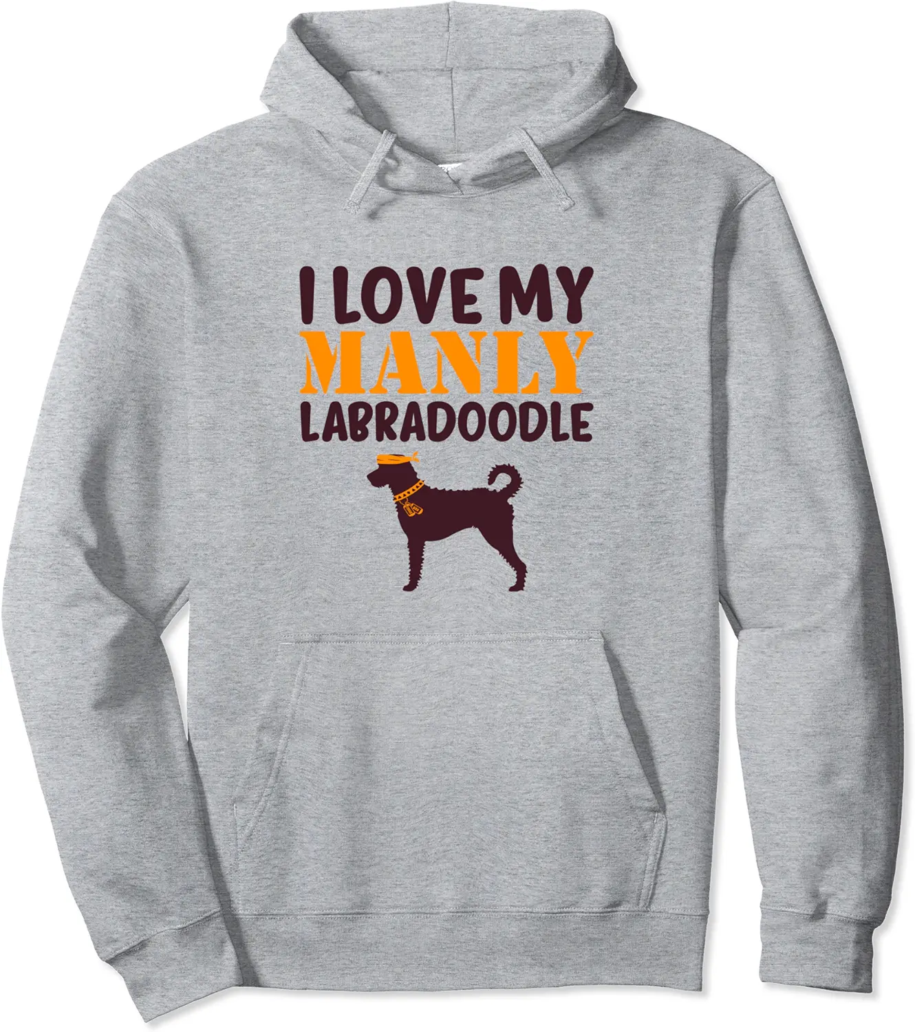 Labradoodle Canine Funny Boy Dog Manly Gender Reveal Cute Pullover Hoodie - Matthewmatt Shop 39B09Z24QTTM