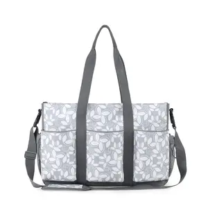 Classic Wave Crossbody Baby Bag, Outdoor Waterproof Mommy Bag, Multi-Pocket Diaper Bag, Maternity Nappy Holder, Stylish & Practical