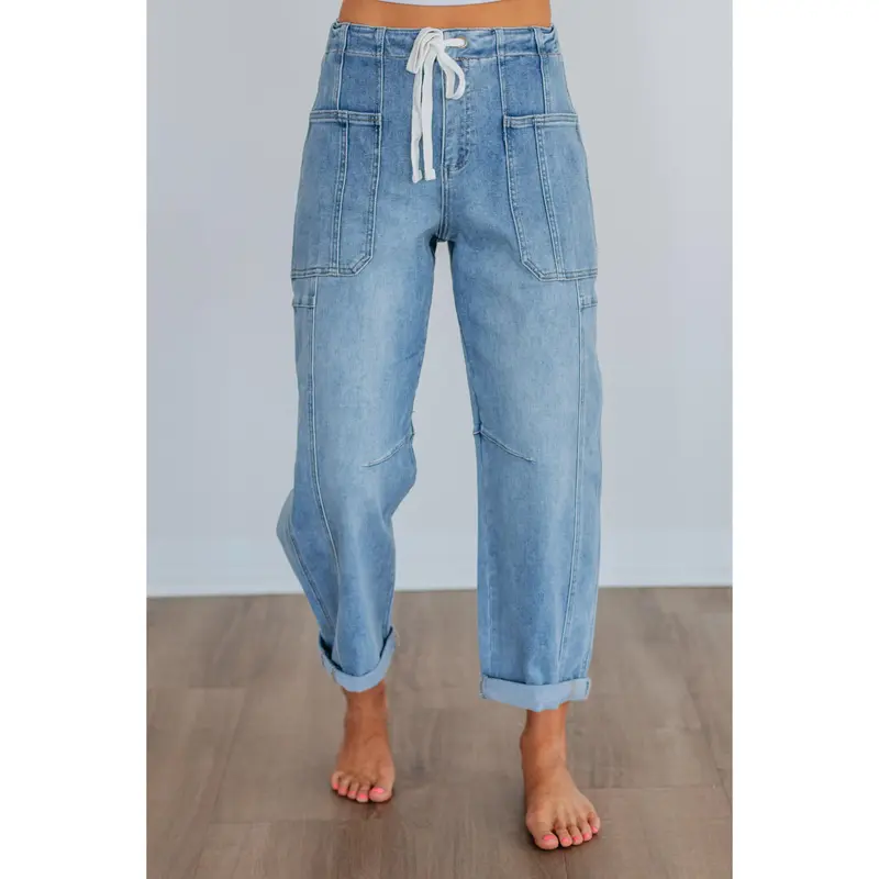 Kodi Risen Cargo Jeans - Light Wash