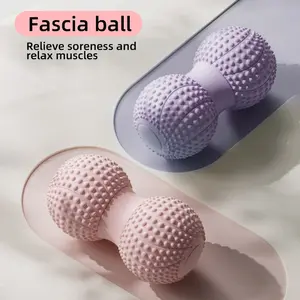 2026 New Massage Ball Dual Long Stick Tennis Ball Roller for Deep Tissue Muscle Massage, Physical Therapy, Myofascial Release, Yoga Therapy