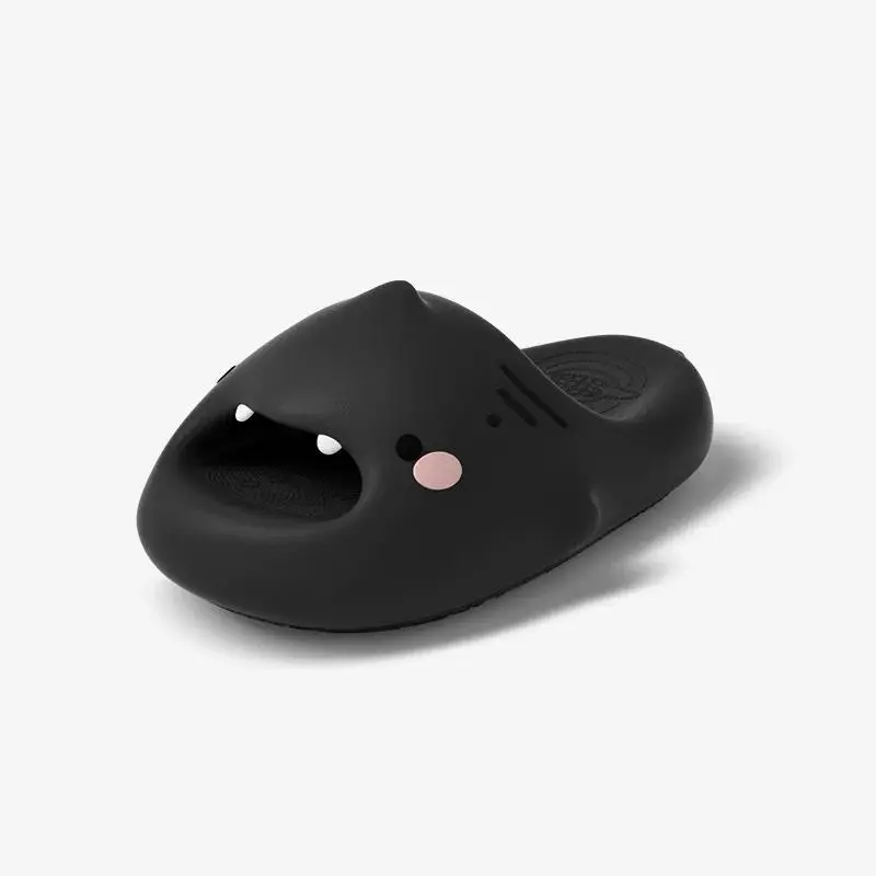 Cute Shark New Summer Slippers Bathroom Anti Slip Thick Soled Couple Slippers Cartoon Can Be Worn Outside Children's Slippers