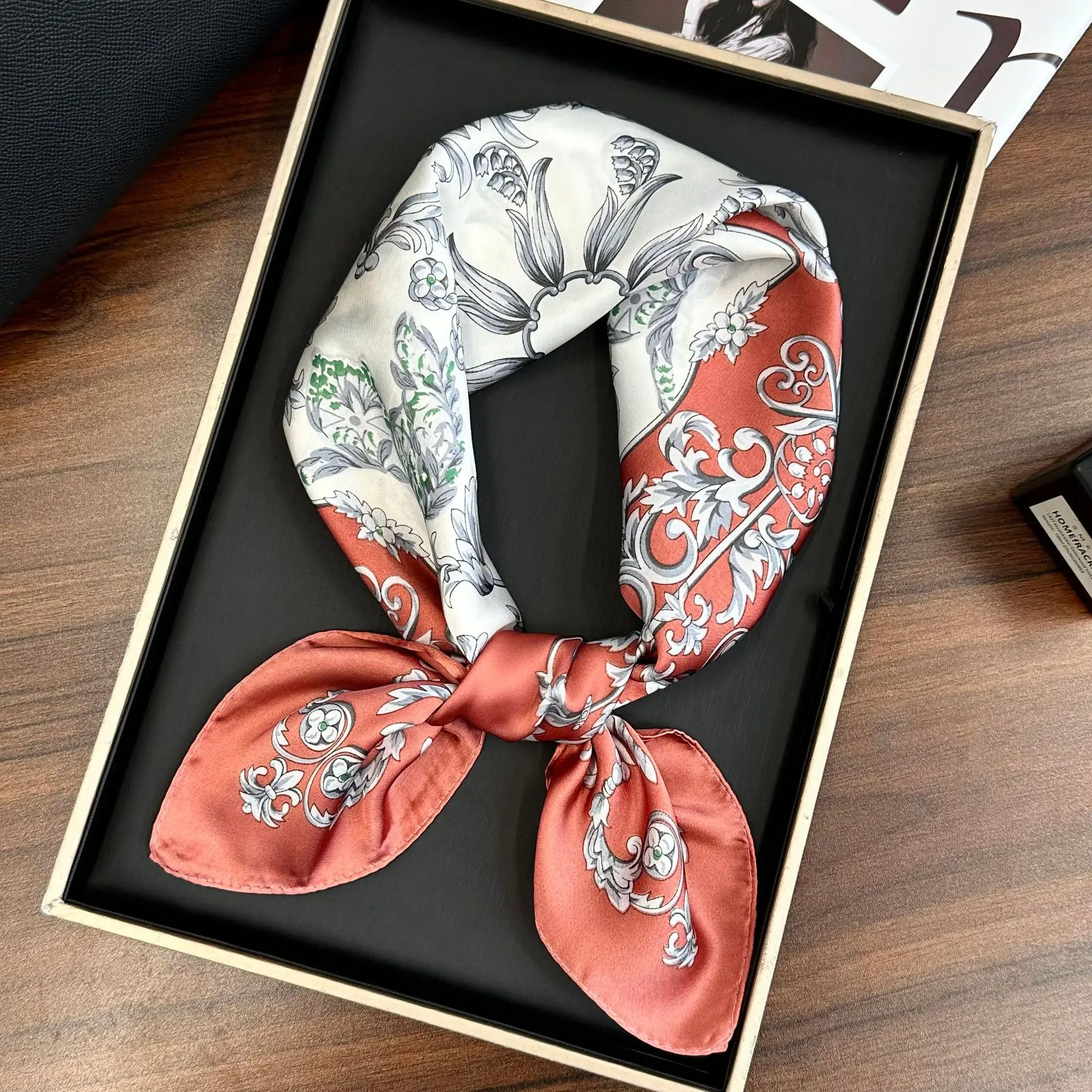 French patterned orange