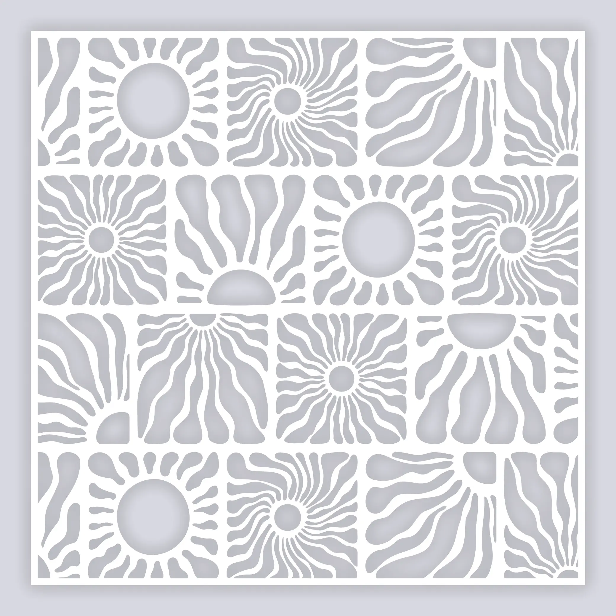 Sun Block Full Clay Stencil