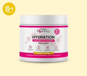 Healthy Bones Co. Hydration Electrolyte Powder Zero Sugar Unflavored 228g Clean Formula for Optimal Hydration Energy & Bone Support - Healthcare