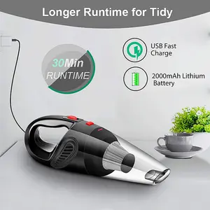 Handheld corded vacuum cleaner, mini portable vacuum cleaner, suitable for cars and homes, powerful suction easily removes dust, debris and pet hair, lightweight cleaning tool.
