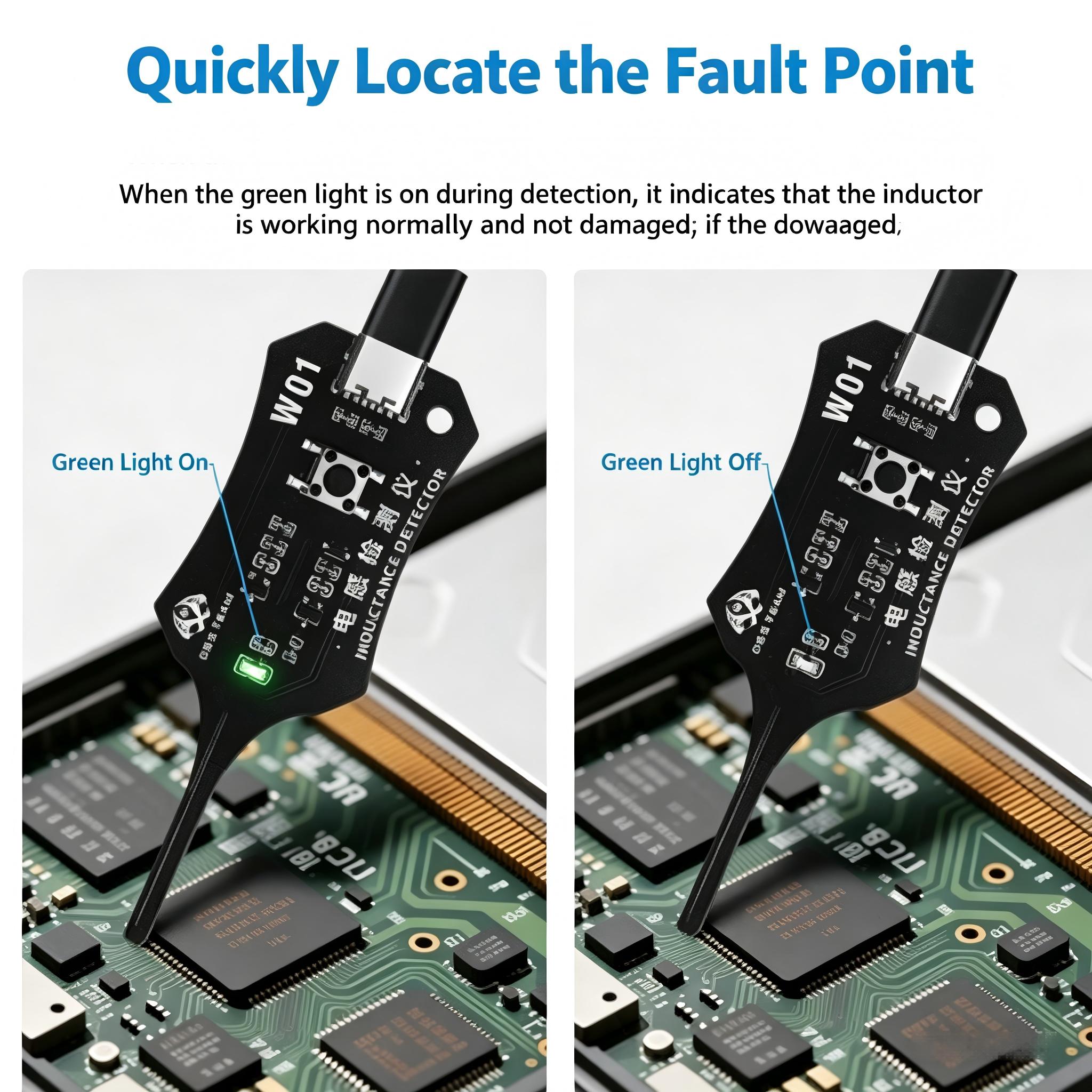 Type-C interface inductance tester,circuit board inductance detector,mobile phone motherboard component repair tool,electromagnetic induction rapid fault detection tool,suitable for home use.