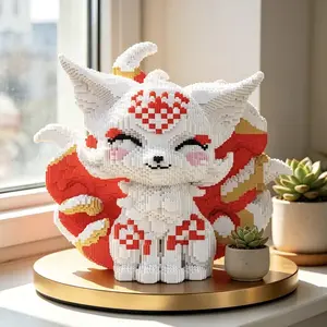 Interlocking Particle Series Puzzle, Handmade 3D Mixed Color Jigsaw, Suitable for Family Activities and Parties Aged 14+