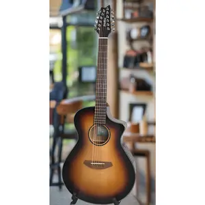 Breedlove ECO Discovery S Concert Edgeburst 12-String CE Acoustic-Electric Guitar, Sitka-African Mahogany