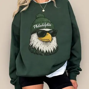 [SALE OFF TO 35%] Vintage Philadelphia Football Sweatshirt, Retro Eagles Game Day Crewneck, Philly Team Wear, Trendy Fan Gift, Football Lover Apparel