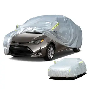 Car Cover with Reflective Strip, 1 Count Car Cover with Sun Protective & Heat Insulation Function, Dustproof & Anti-scratch Car Cover for Toyota Corolla