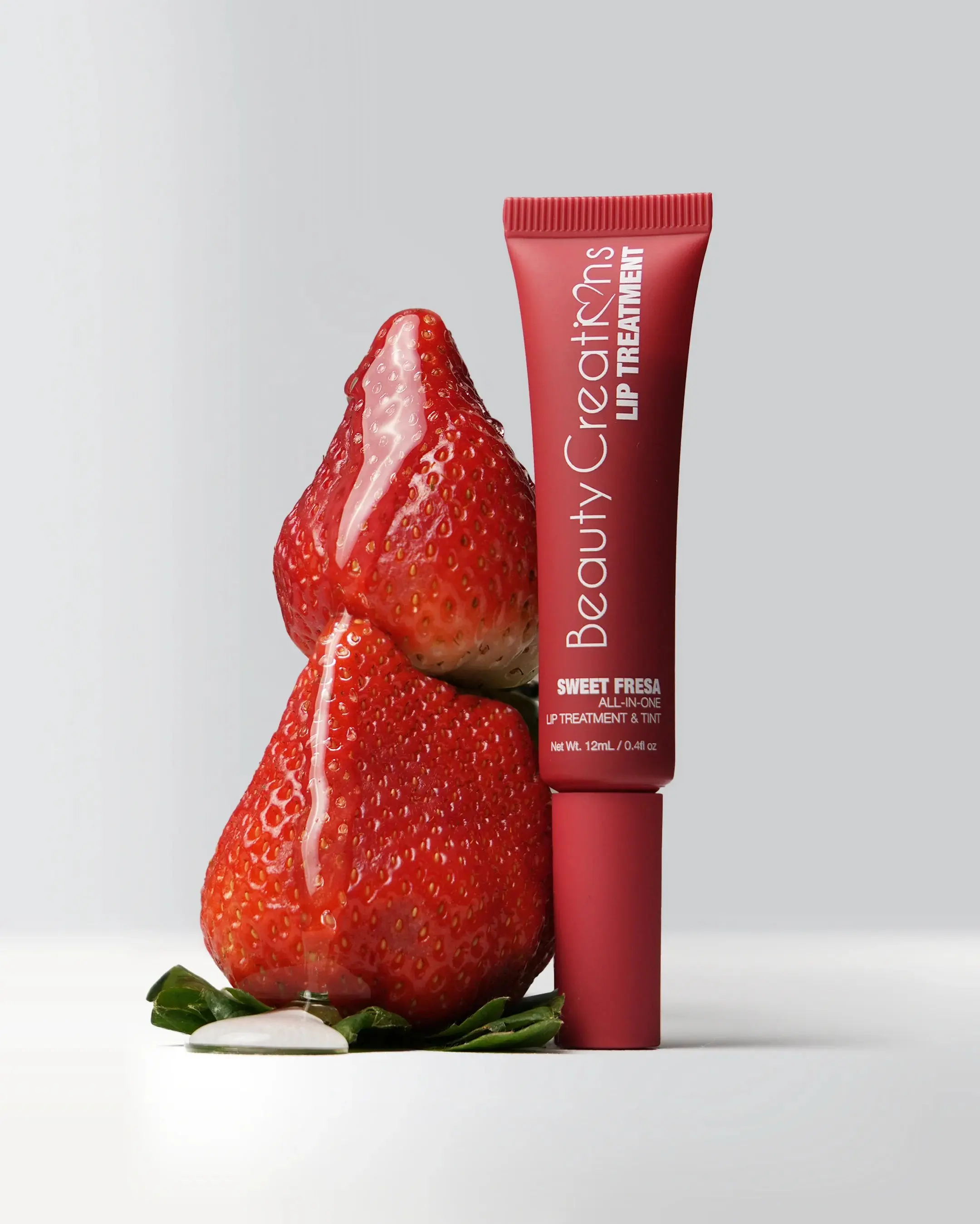 Peptide Lip Treatment & Tint - Vegan Cruelty-Free Paraben-Free with Collagen-Boosting Peptides & Antioxidant-Rich Raspberry Seed Oil for Soft Radiant Lips