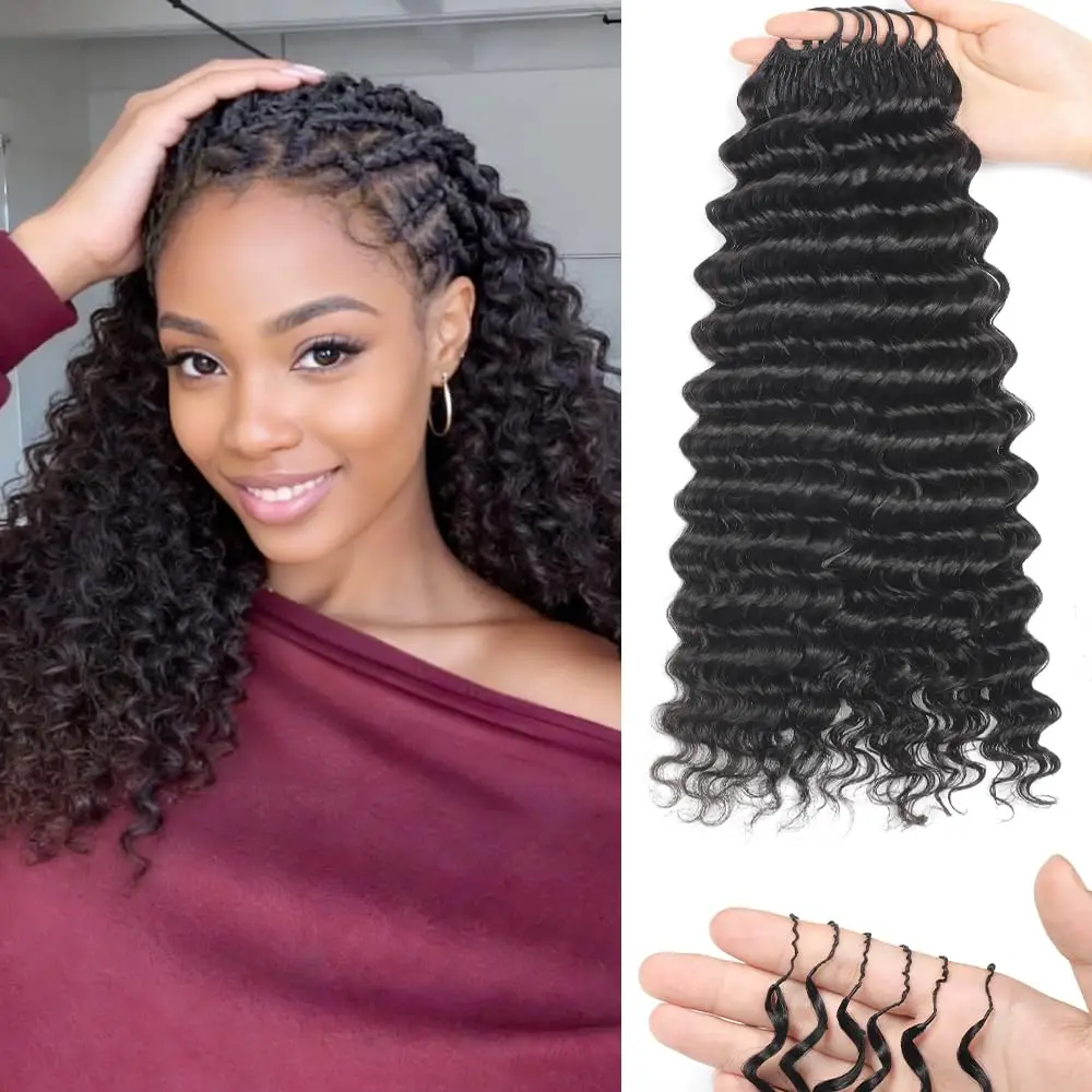 Deep Wave Crochet Human Hair