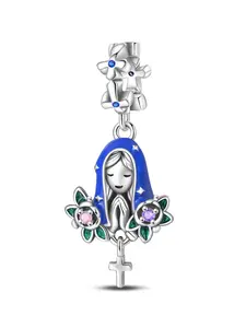 DIY Saint Prayer Cross Pendant, Perfect for DIY Bracelets & Necklaces Jewelry Making, Ideal Gift for Family Friends Protection Amulet