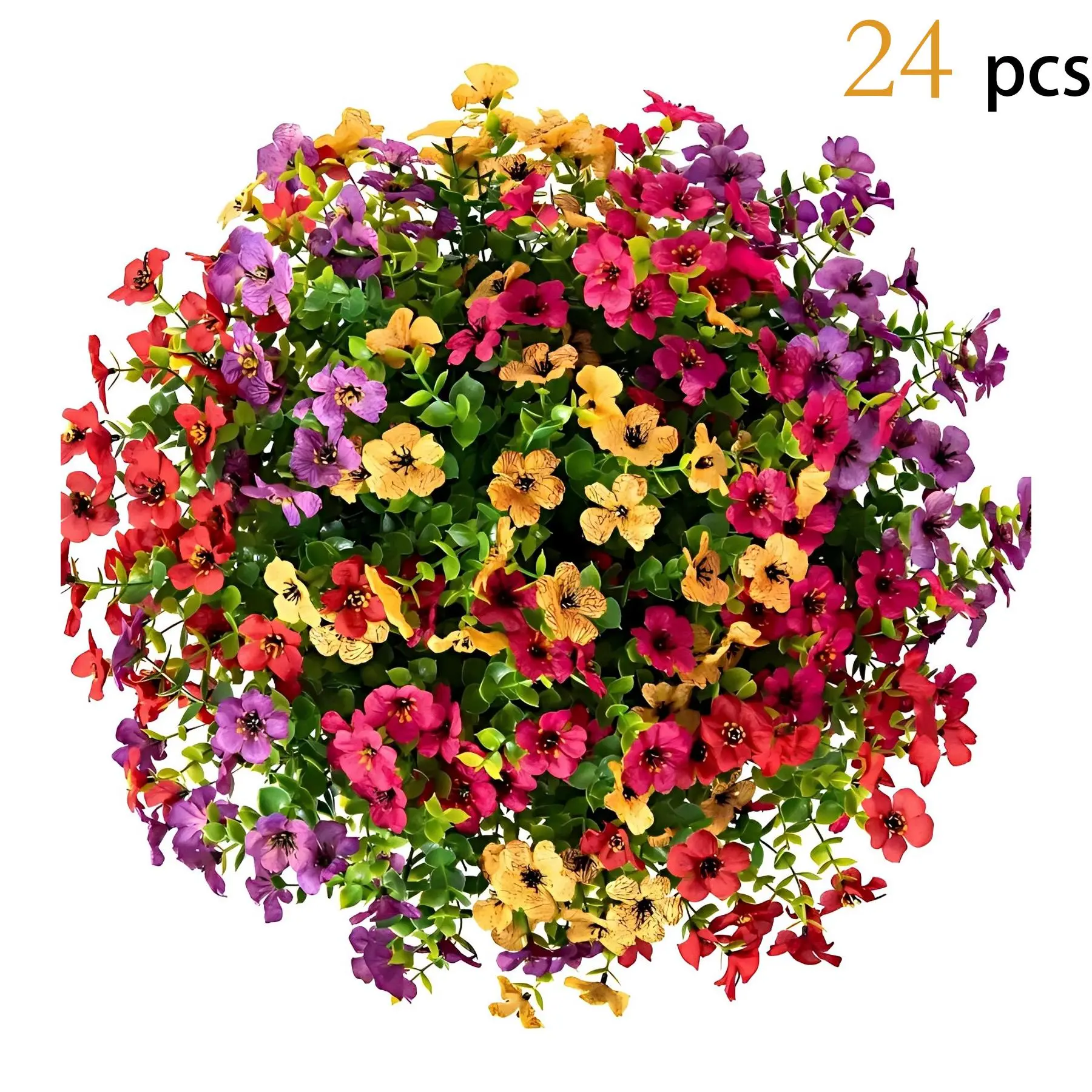 Multicolor 24pcs/set (Full Garden) 