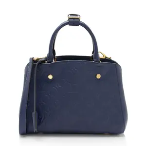 Pre-owned Louis Vuitton Leather Shoulder Bags Monogram Empreinte Montaigne BB Satchel