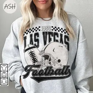 Vintage 90s Las Vegas Football Sweatshirt, Vintage Style Crewneck Football T-Shirt, Retro Las Vegas Football Shirt, #RRraiderr merch, Game Day Gift for Fan
