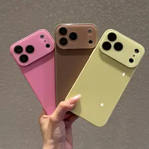Candy Macaron Series Dopamine Phone Case,  Crystal Clear Texture, Silky Skin Feel, TPU+PC Material, Universal for Men Women iPhone 17 to 13 Pro Max