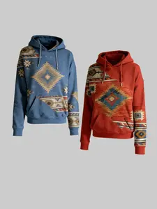 Women's Tie Dye Hoodies Tops Long Sleeve Casual Colorblock Down Pullover Sweatshirt with Pocket