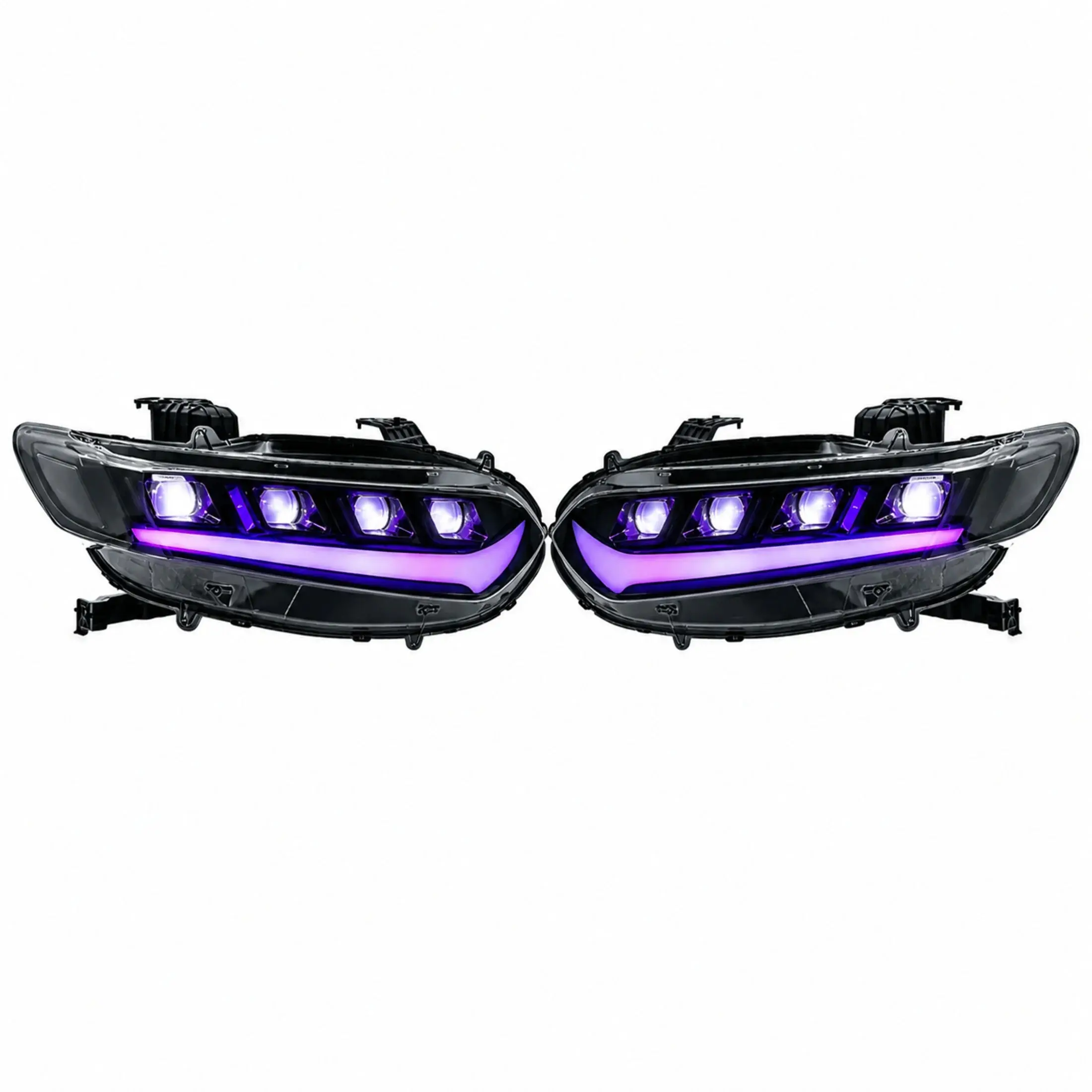 2018-2022 Honda Accord 10th Gen LED Quad Projector Headlights Assembly