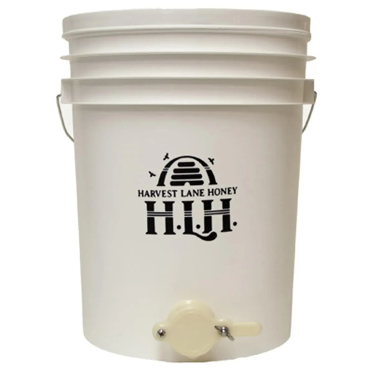 Harvest Lane Honey HONEYBCKT-102 5 Gallon Honey Bucket, Honey Gate, 5 Gallon Bucket, 12X12x15.5"