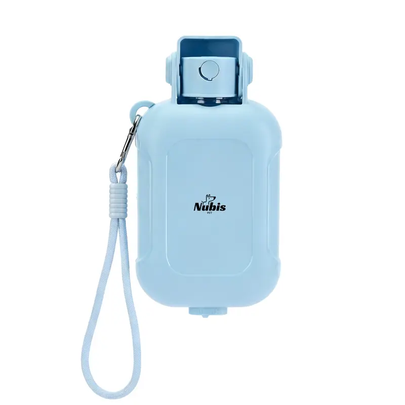 NubisPet Dog Water Bottle with Food Container & Poop Bag Holder, Travel Water Bowl, Portable Pet Dispenser, Dog Gifts Stuff Accessories Items, Puppy Essentials for Yorkie Chihuahua Walking Hiking