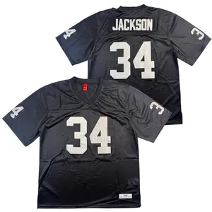 #34 Men's 90s football jersey Sewing embroidery Classic V-neck black Short Sleeve mesh ventilation Suitable for daily rugby training matches Outdoor sportswear Cheap High Quality 1990 Old - School football jersey fan Christmas gift