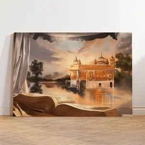Posters Harmandir Sahib Golden Temple Amritsar Sikh Wall Art Painting Art Poster And Wall Art Picture Print Modern Family Bedroom Decor(Poster only (unframed))