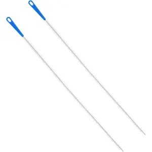 2 count Sink Drain Cleaner Brush, 23.62 Inches Snake Cleaning Flexible Drain Brush, Long Pipe Drains Clog Remover Hair Cleaning Tool for Toilet, Kitchen Sink, Bathroom Tub, Shower, and Sewer