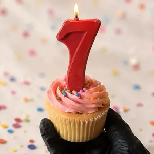 Edible Birthday Candle | Eat the Roasted Almond Wick and Chocolate Candle