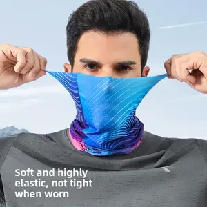 Moisture Wicking Headband Ice Silk Breathable Head Wrap UV Protection Scarf for Outdoor Sports Hiking