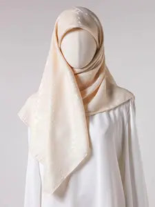 Solid Color Square Hijab, Fashionable Lightweight Design for Everyday Use, Versatile Head Scarf and Hair Band for Women
