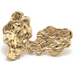 Special Nugget Stud Earrings in Gold-Tone