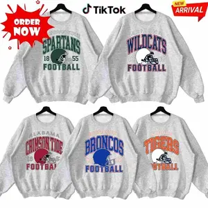 (SALE OFF 56%) Custom College Football Sweatshirt, Vintage University Team Graphic Pullover, Football Game Day Fan Crewneck, Sports Lover Gift 1H