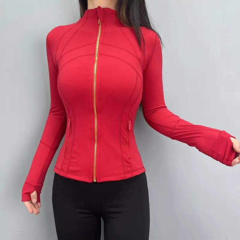 Red gold zipper