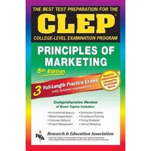 USED-CLEP Principles of Marketing, 5th Ed. (REA) -The Best Test Prep for the CLEP Exam (CLEP Test Preparation) by James E. Finch (Paperback)